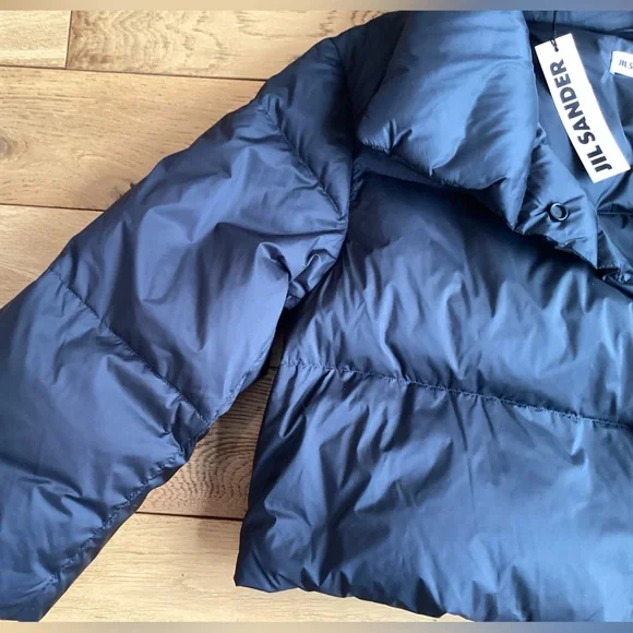 Jil Sander black down cropped puffer jacket - Picture 5 of 11